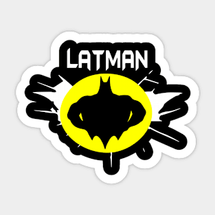 Latman Gym T-shirt Sticker